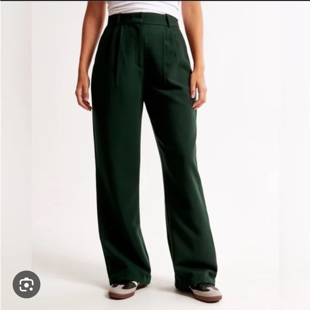 Curve Love A&F Sloane Tailored Wide Leg Pant